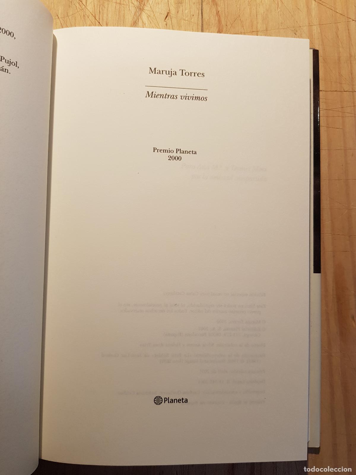 Libros: Mientras vivimos - Maruja Torres - Foto 3