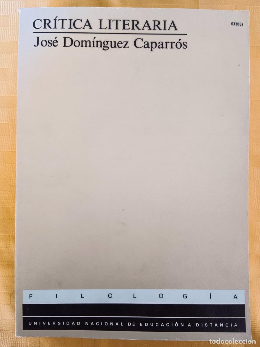 Libros: CRITICA LITERARIA - Jose Dominguez Caparros - Foto 1