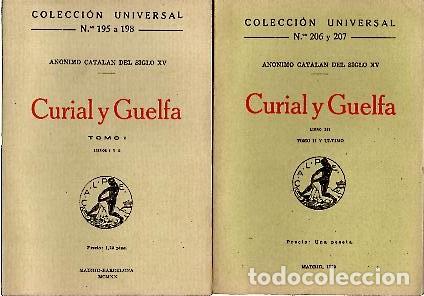 Libros: CURIAL Y GUELFA. - ANONIMO. - Foto 1
