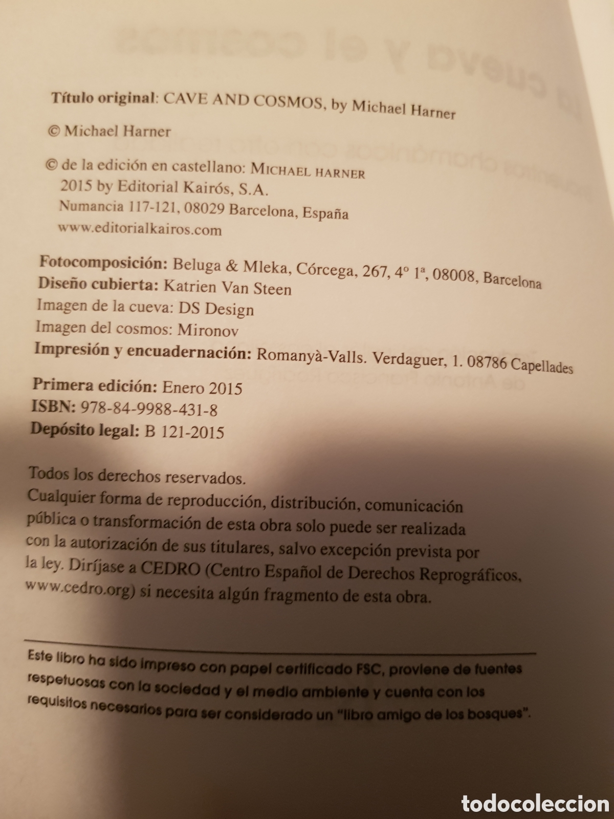 Libros: La cueva y el cosmos. Michael Harner, editorial Kairos 2015. - Foto 5