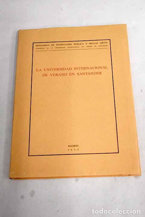 Libros: La Universidad Internacional de Verano en Santander - Foto 1