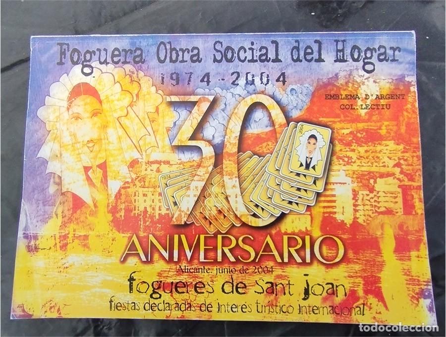 Livros em segunda m&atilde;o: LLIBRET DE FOGUERES DE SAN JUAN ALICANTE HOGUERA OBRA SOCIAL DEL HOGAR 2004 XXX ANIVERSARIO LIBRO