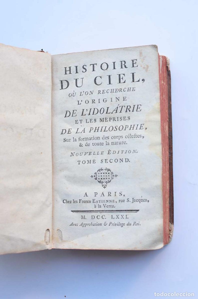 Libros: Histoire du ciel. Tome second - AN&Oacute;NIMO - Foto 4