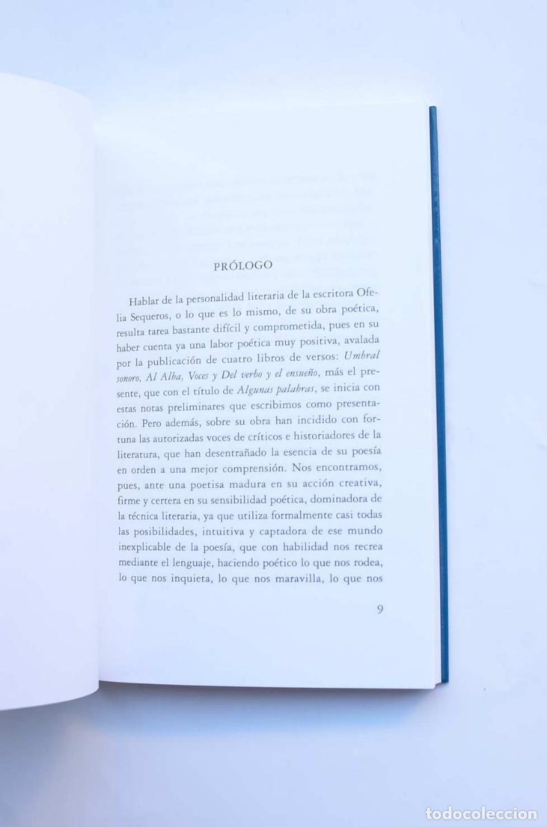 Libros: Algunas palabras - SEQUEROS, Ofelia - Foto 3