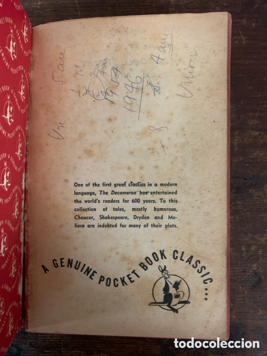 Libros: Decameron, Giovanni Boccaccio - 1948 (En Ingl&eacute;s) - Foto 2