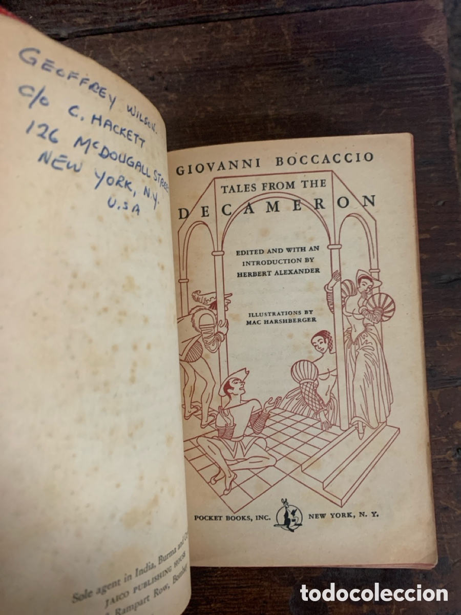 Libros: Decameron, Giovanni Boccaccio - 1948 (En Ingl&eacute;s) - Foto 3