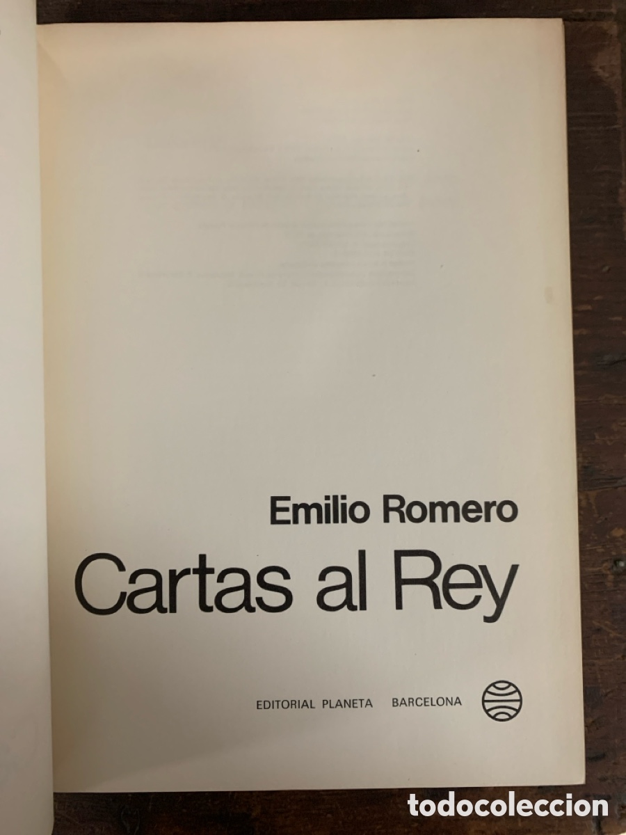 Libros: Cartas Al Rey, Emilio Romero - PLANETA 1973 - Foto 2