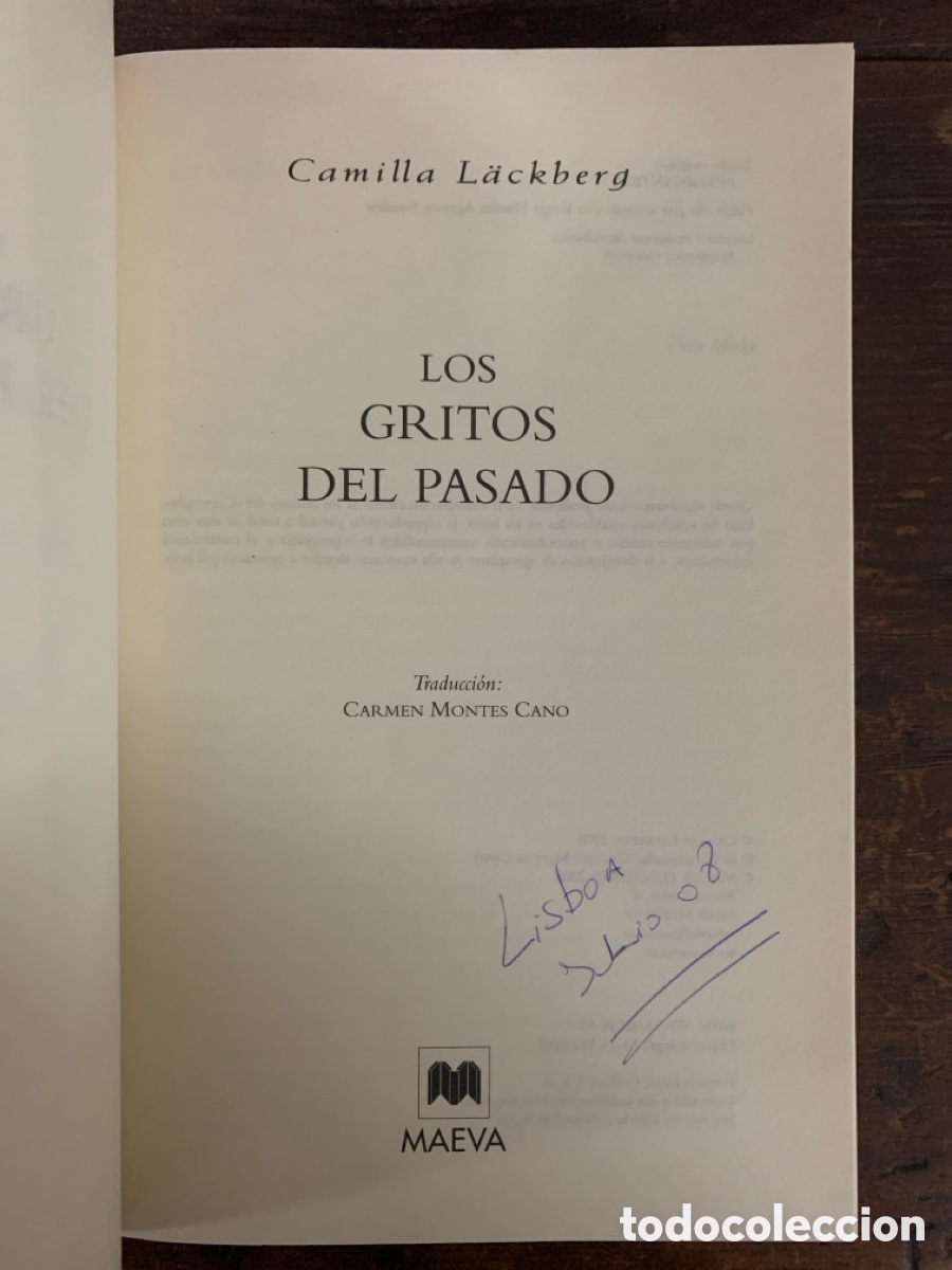 Libros: Los Gritos del Pasado, Camila Lackberg - MAEVA 2008 - Foto 2
