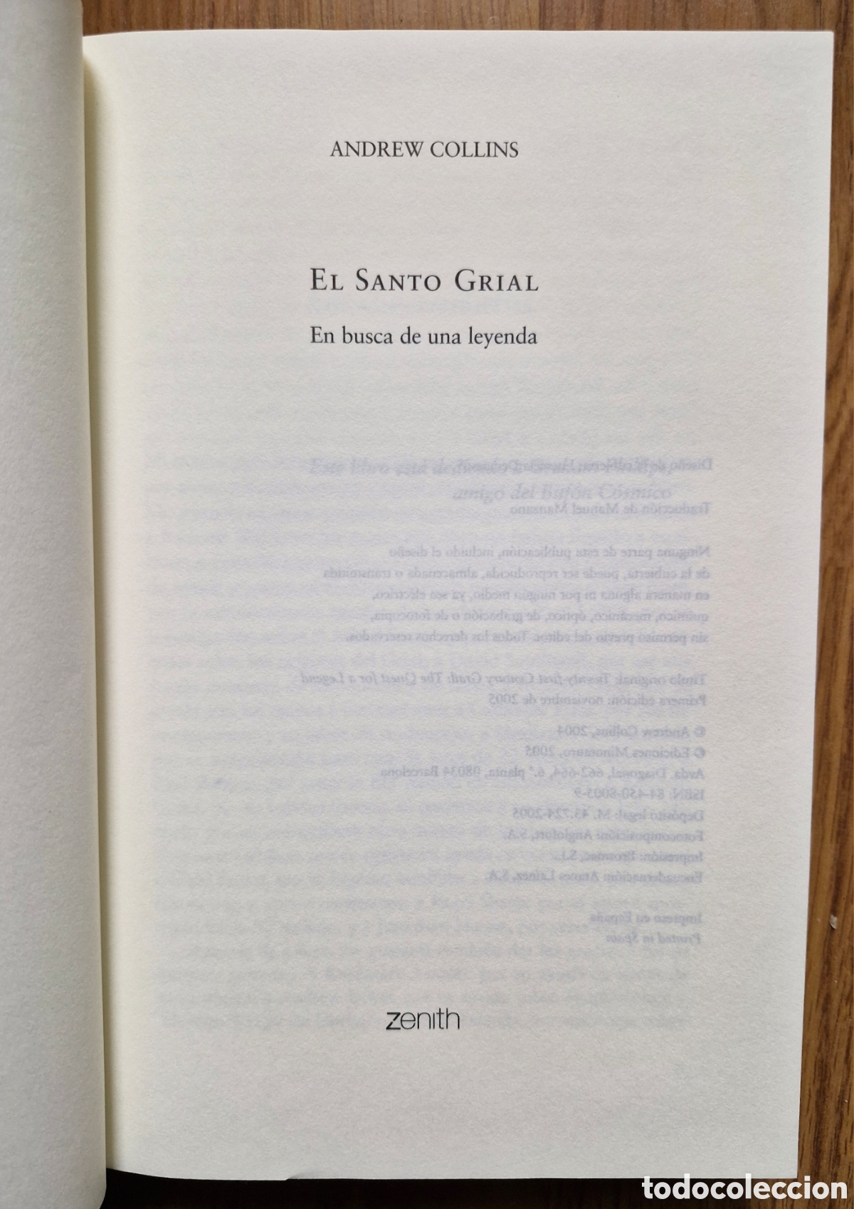 Libros: EL SANTO GRIAL - Andrew Collins - Foto 2