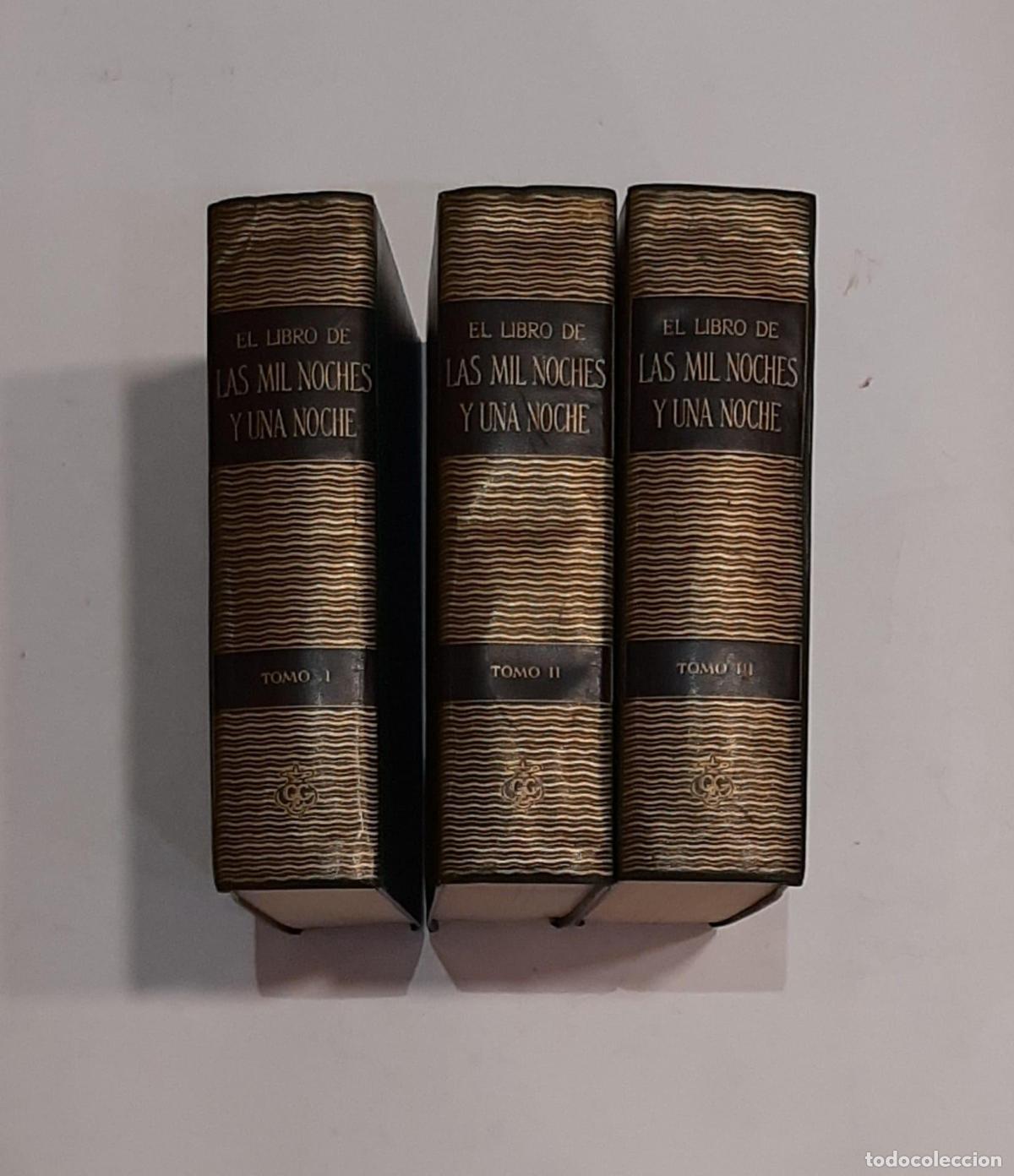 Libros: AN&Oacute;NIMO. - El libro de las mil y una noches (3 tomos). - Foto 1