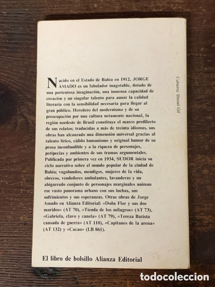 Libros: Sudor, Jorge Amado - ALIANZA 1985 - Foto 4