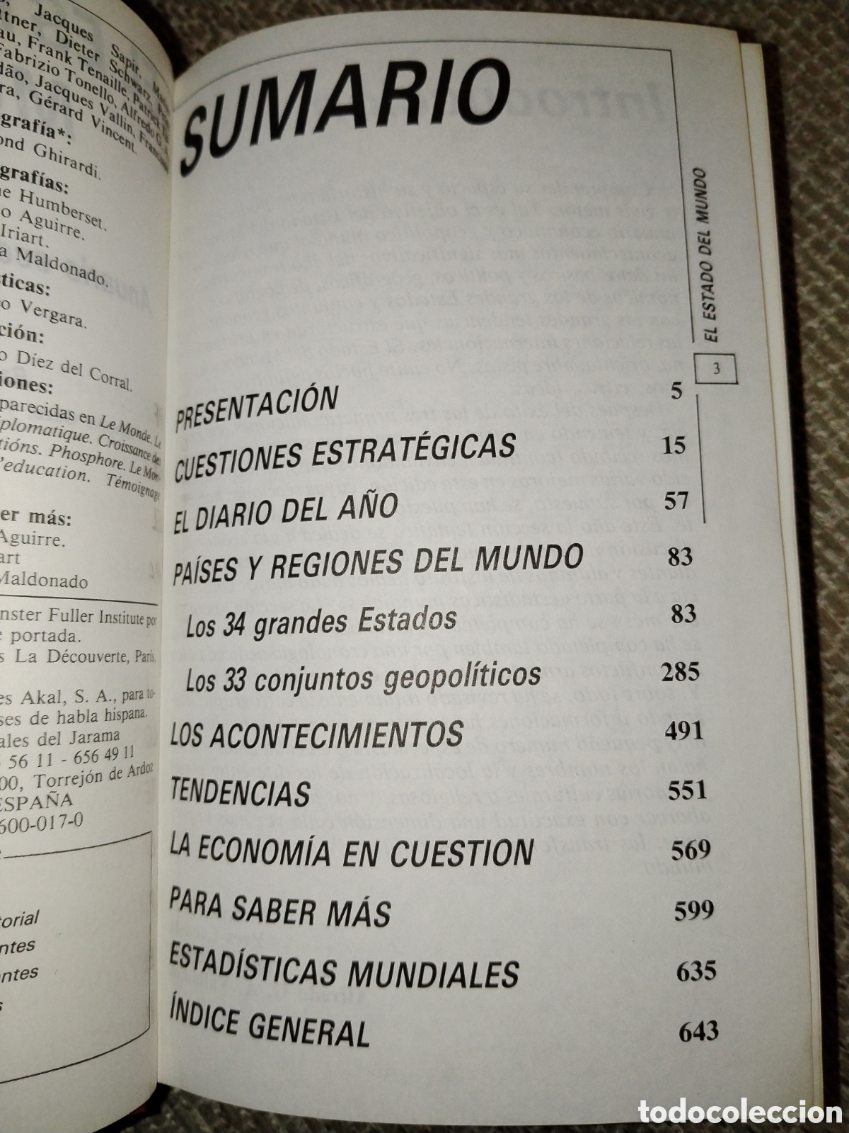 Libros: El estado del mundo. 1984. Ediciones akal - Foto 3