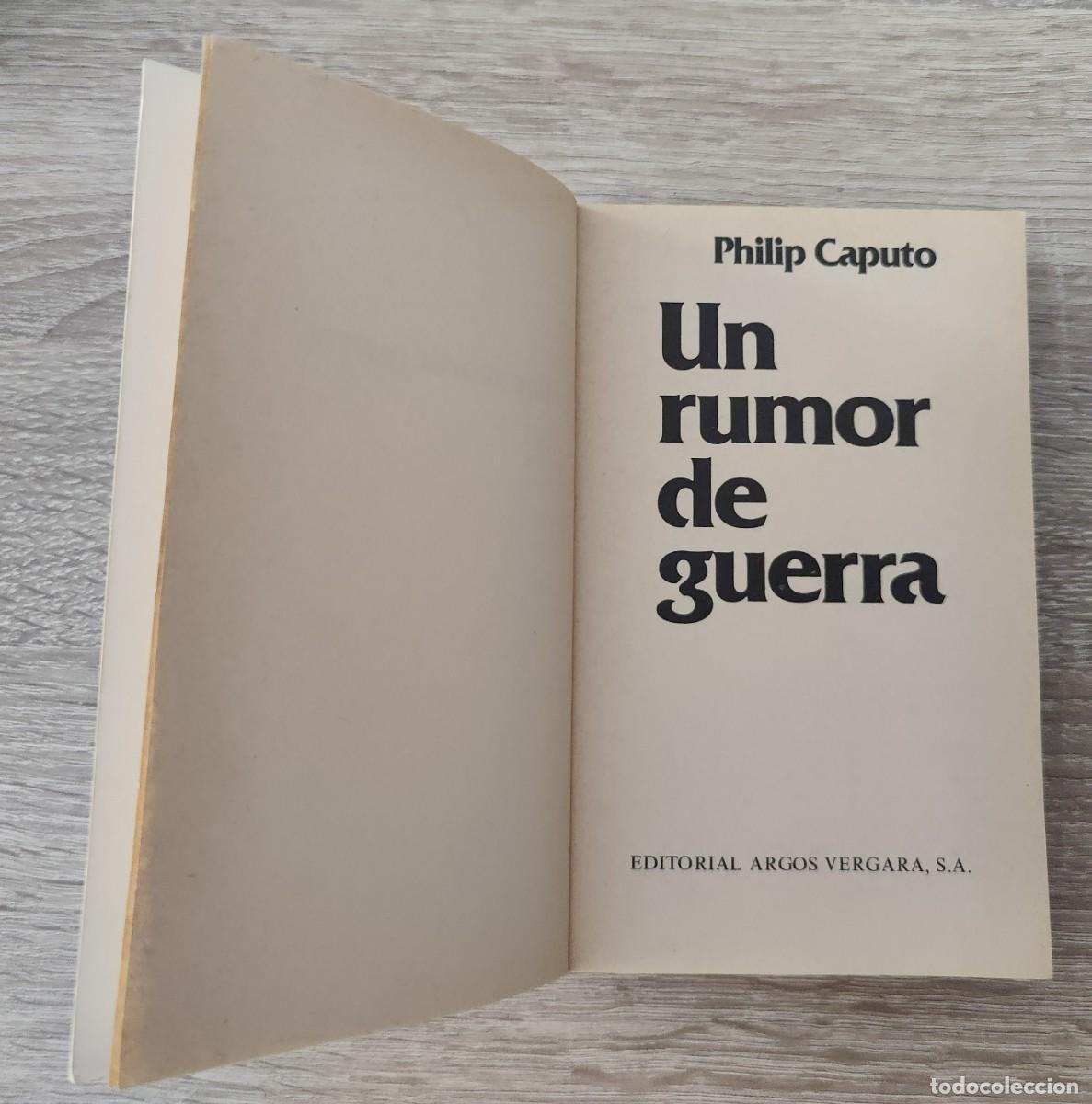 Libros: Libro Un Rumor De Guerra - Foto 2