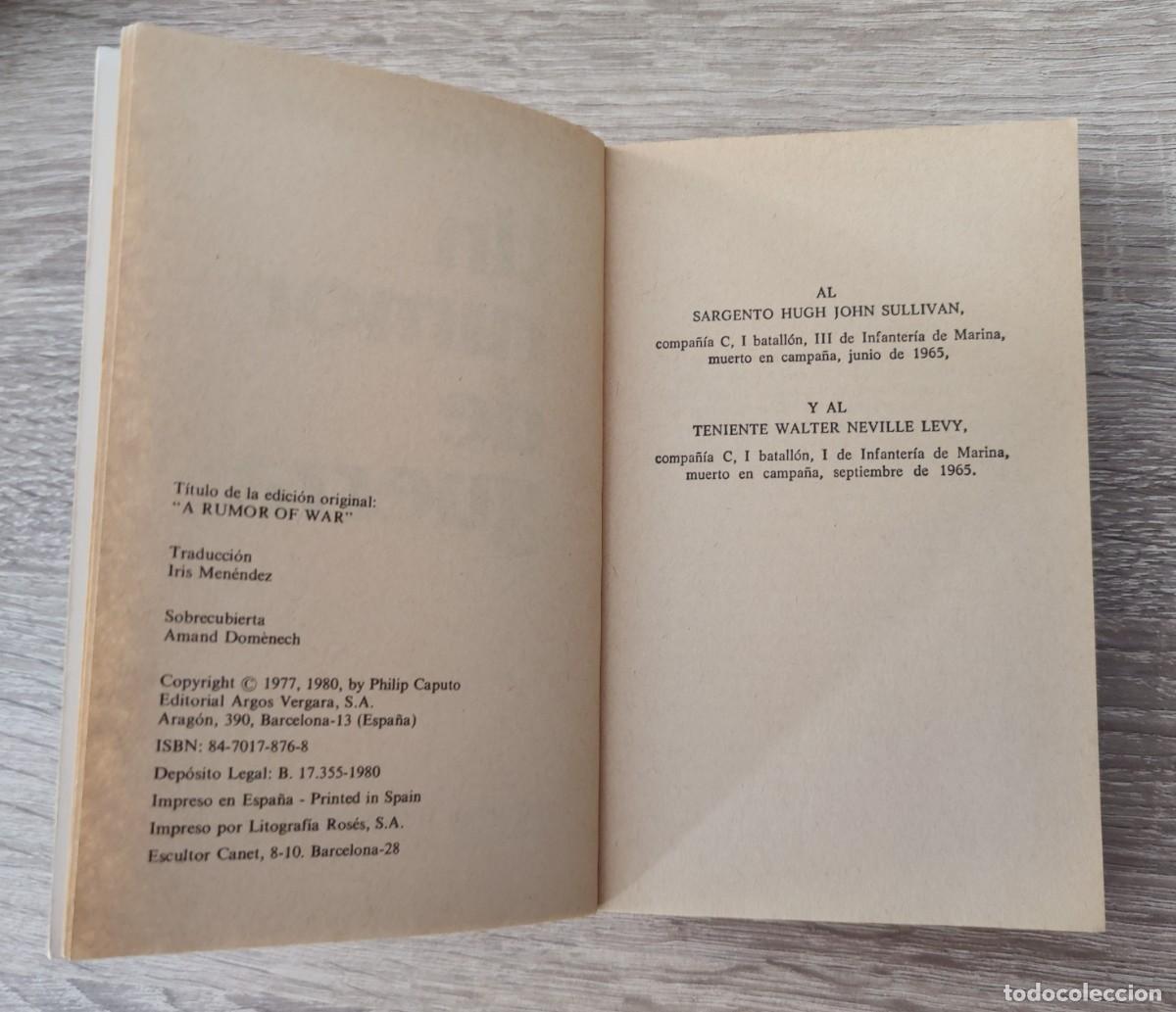Libros: Libro Un Rumor De Guerra - Foto 4