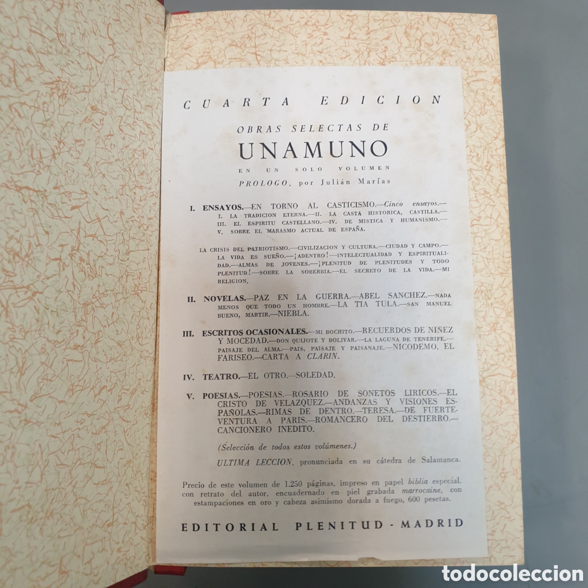 Libros: Obras selectas MIGUEL DE UNAMUNO - Foto 2