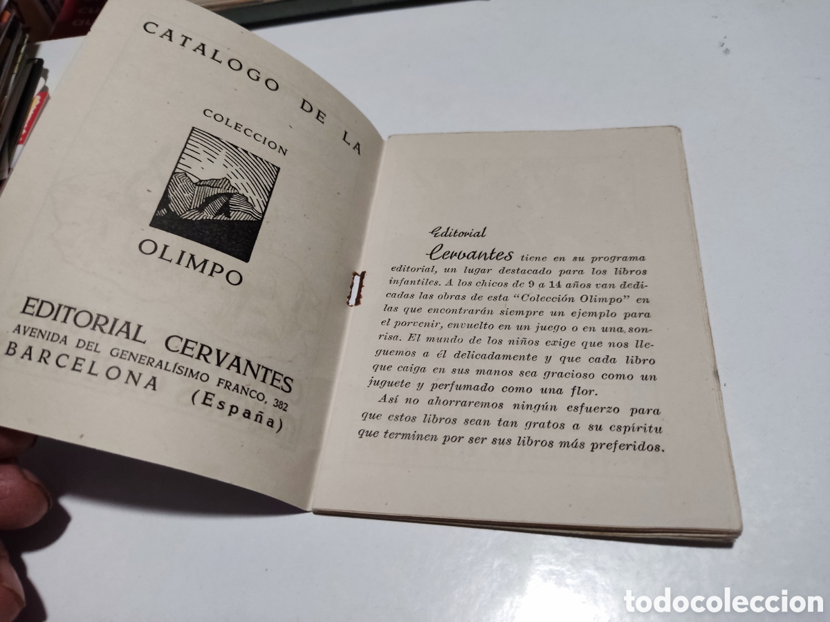 Libros: Librito cat&aacute;logo de la colecci&oacute;n Olimpo, Cuentos de ni&ntilde;os - Foto 2