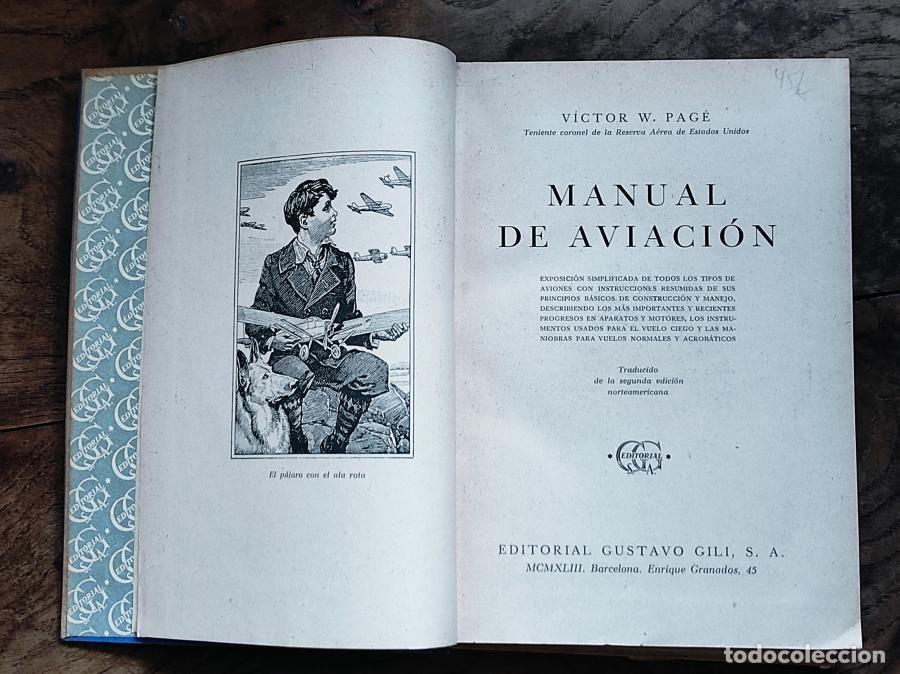 Libros: MANUAL DE AVIACION - Pag&eacute;, Victor W. - Foto 2