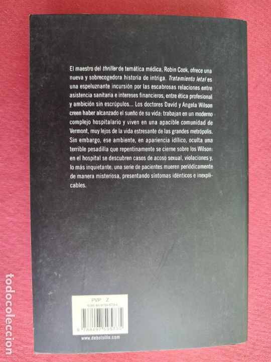 Libros: TRATAMIENTO LETAL - ROBIN COOK - DEBOLSILLO. - Foto 5