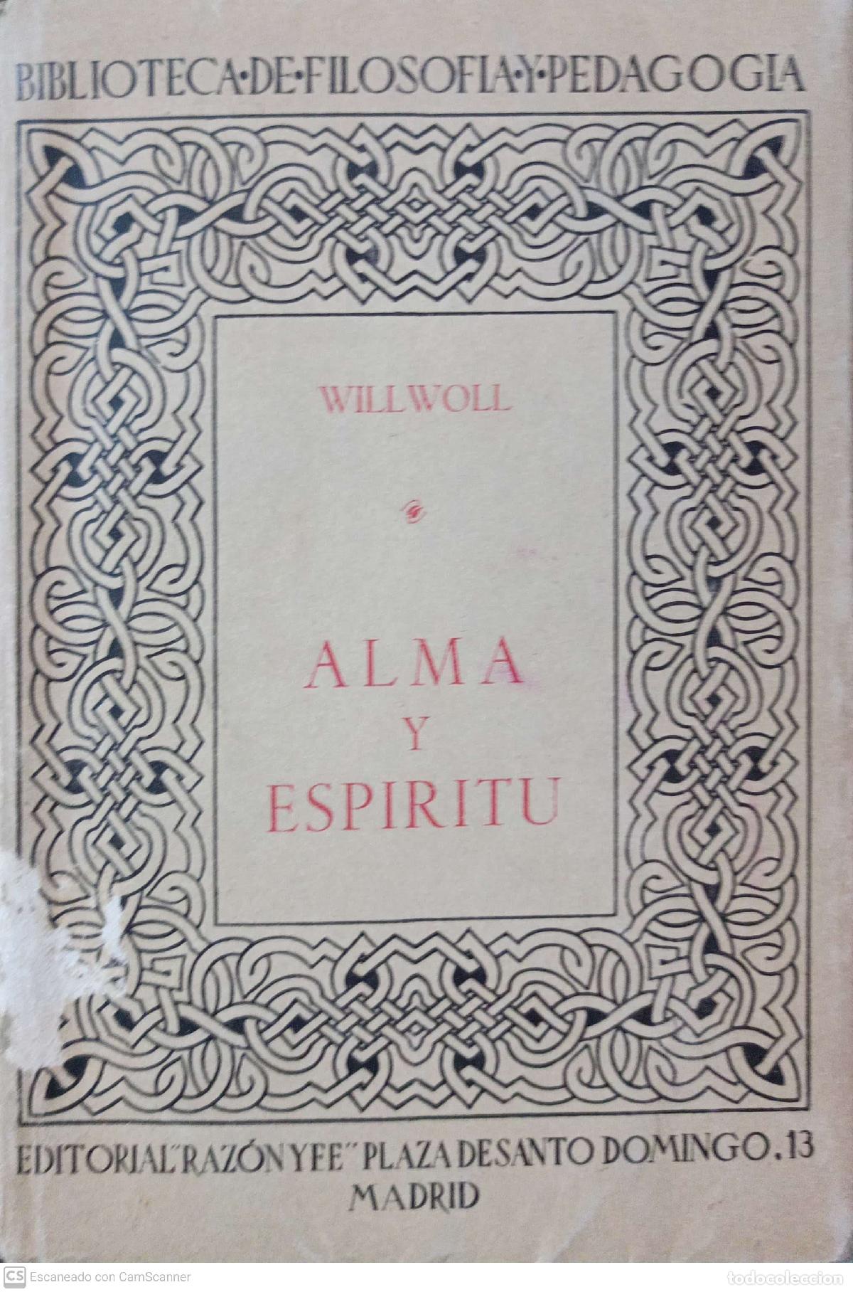 Libros: Alma y esp&iacute;ritu - Alejandro Willwoll - Foto 1