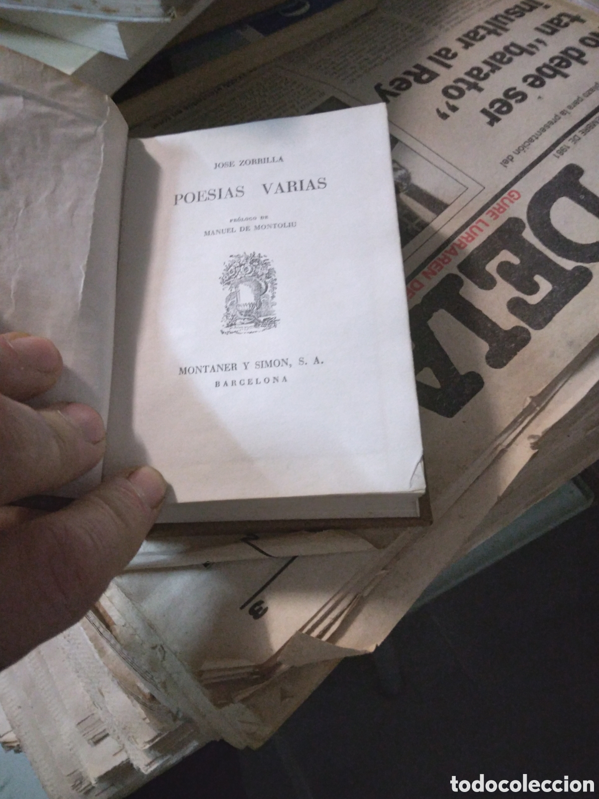 Libros: Poes&iacute;as, Zorrilla,Montaner y Simon, - Foto 2