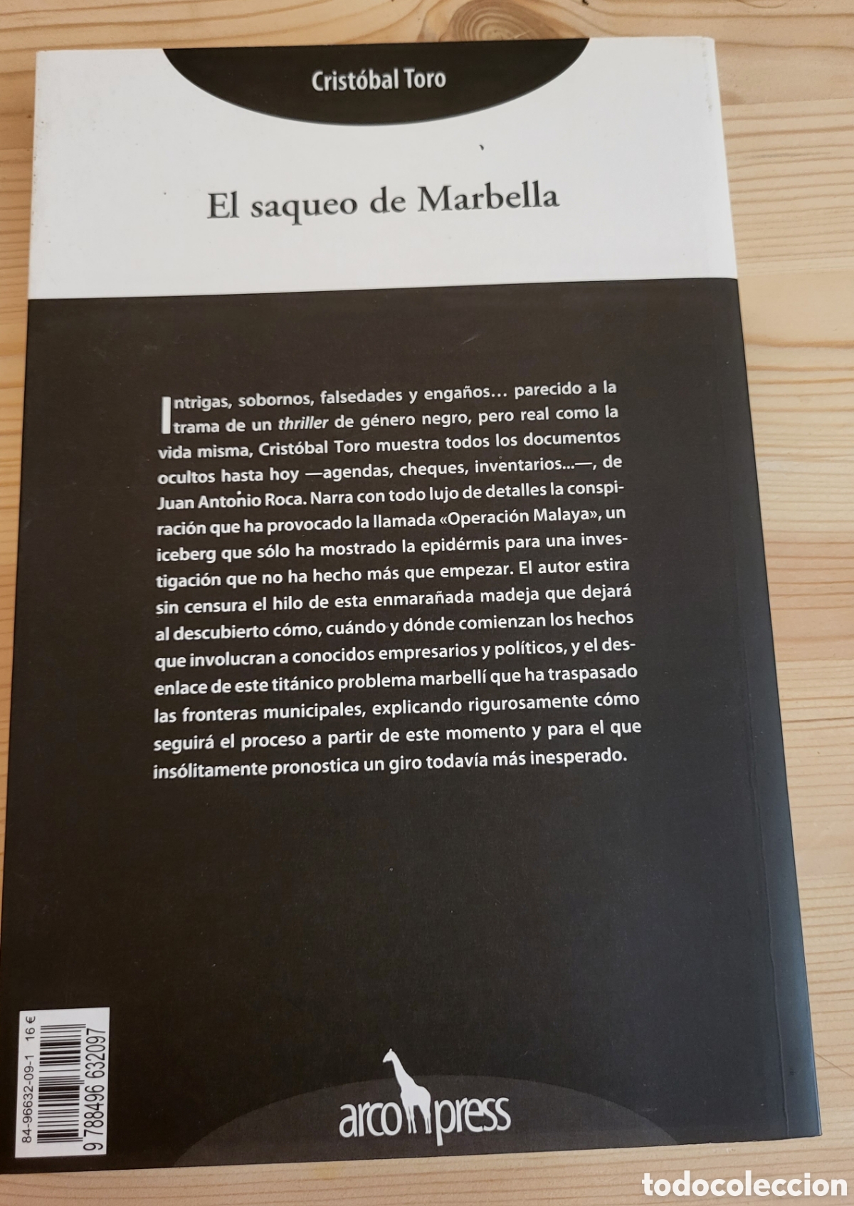 Libros: El saqueo de Marbella/Cristobal Toro - Foto 2