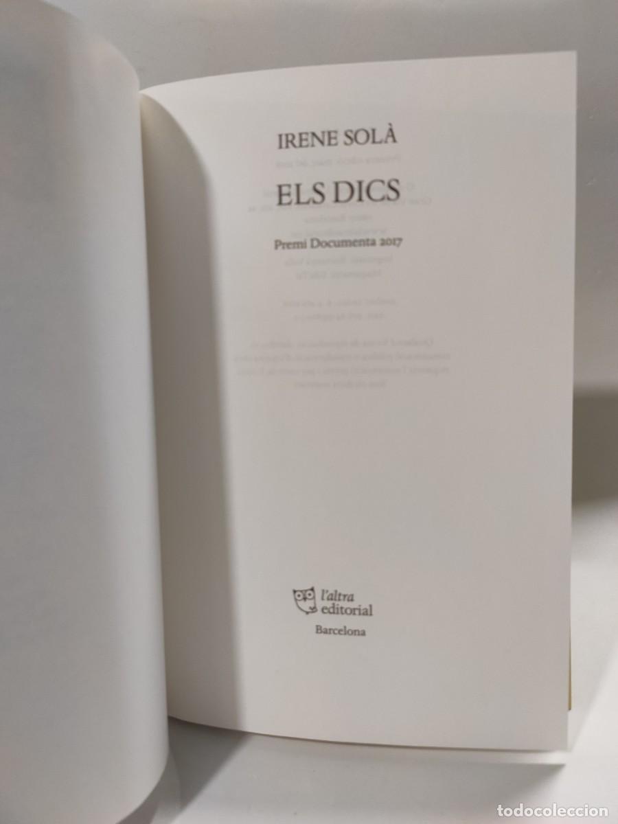 Libros: ELS DICS - Irene Sol&agrave; (Idioma: Catal&agrave;) * - Foto 4