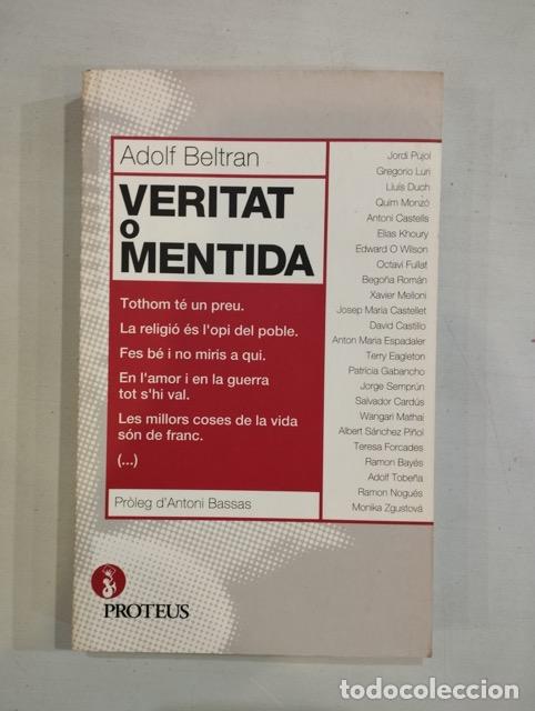 Libros: Adolf Beltran - Veritat o mentida - Foto 1