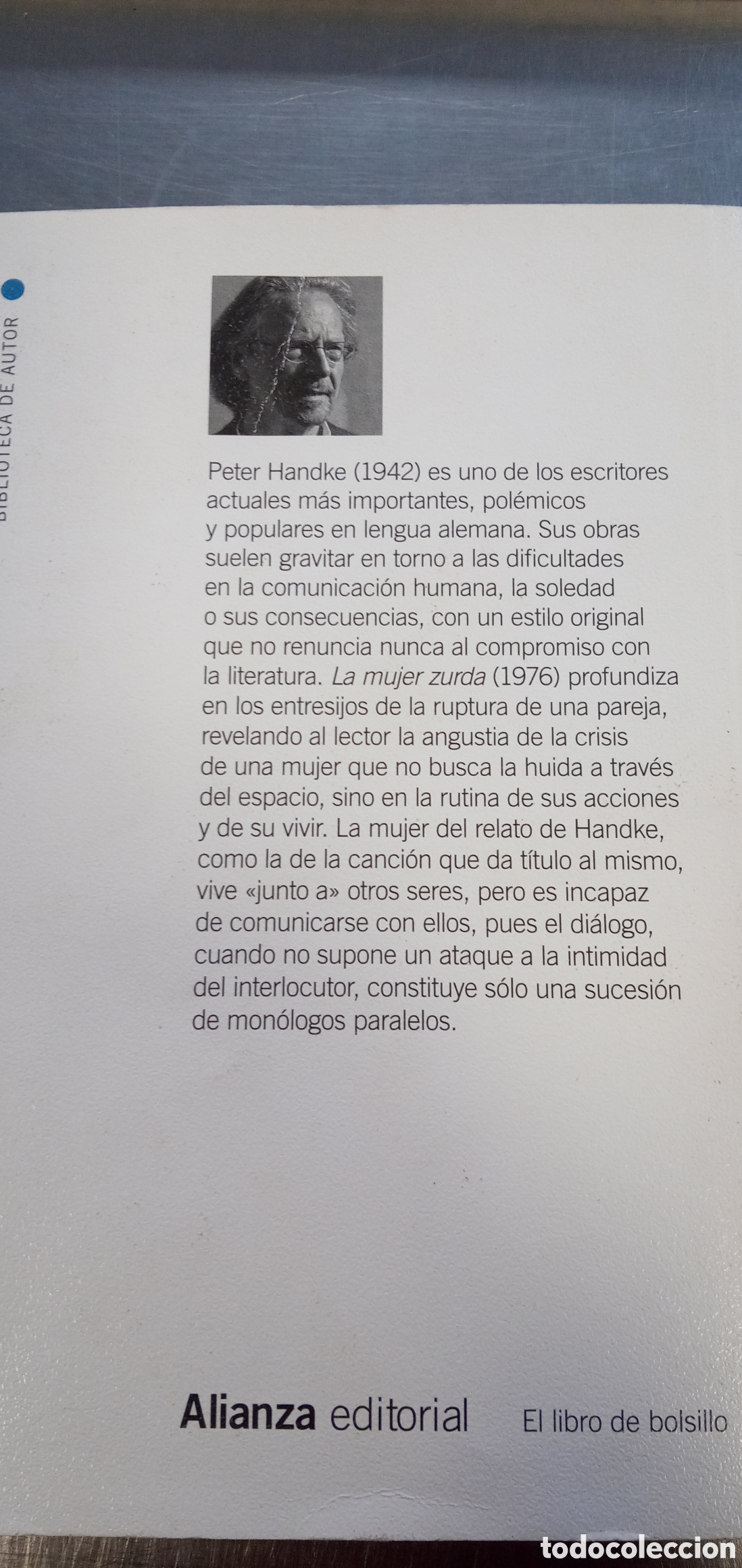 Libros: La mujer zurda.Handke. - Foto 2