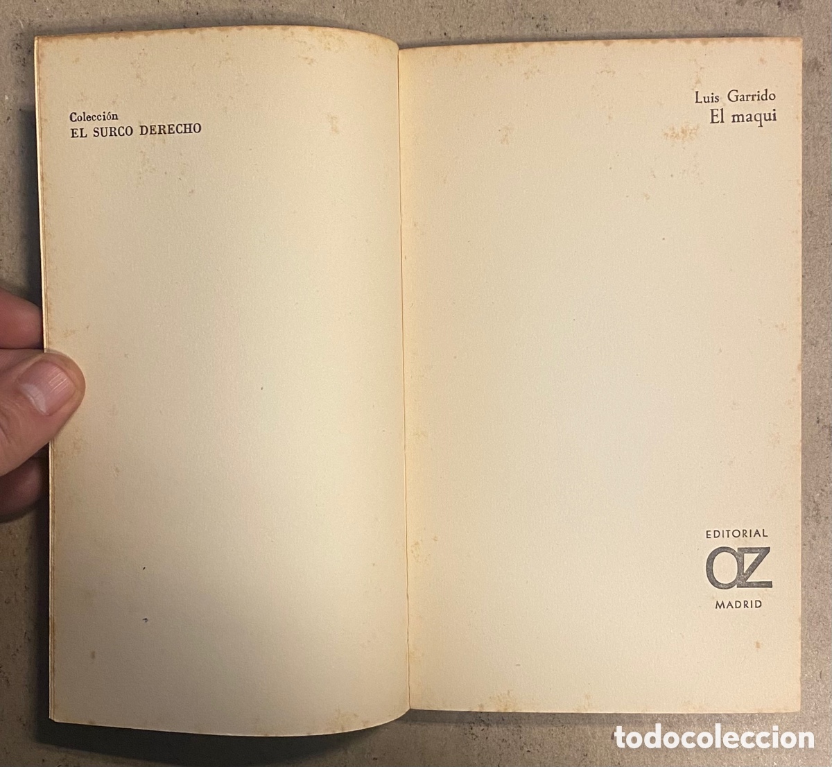 Libros: EL MAQUI. LUIS GARRIDO. EDITORIAL AZUR 1968. - Foto 2