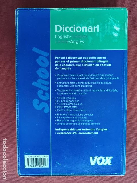 Libros: DICCIONARI - ENGLISH / CATALAN - CATAL&Agrave; / ANGL&Egrave;S - VOX. - Foto 5