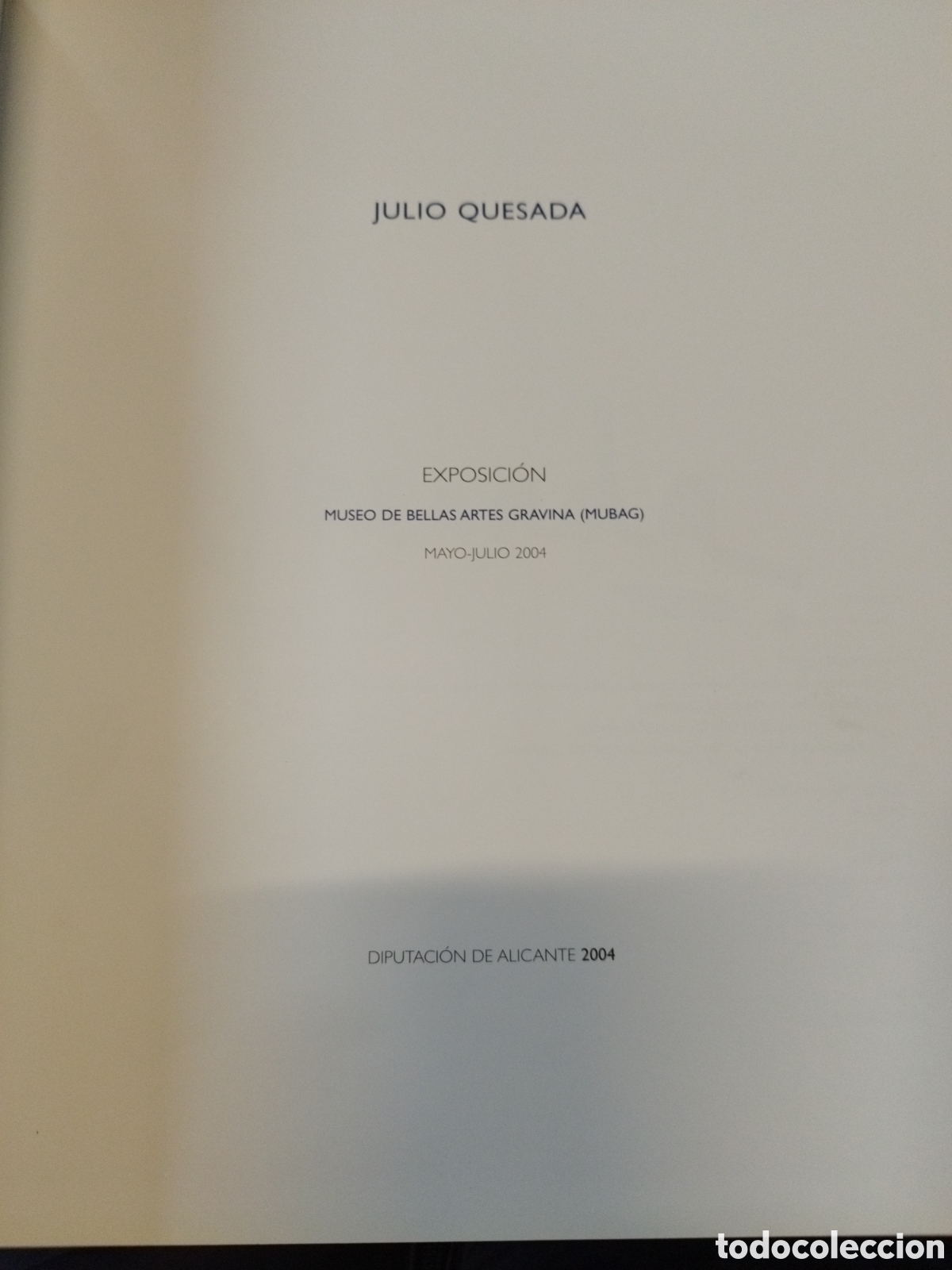 Libros: JULIO QUESADA. Pinturas - CATALOGO - Foto 5