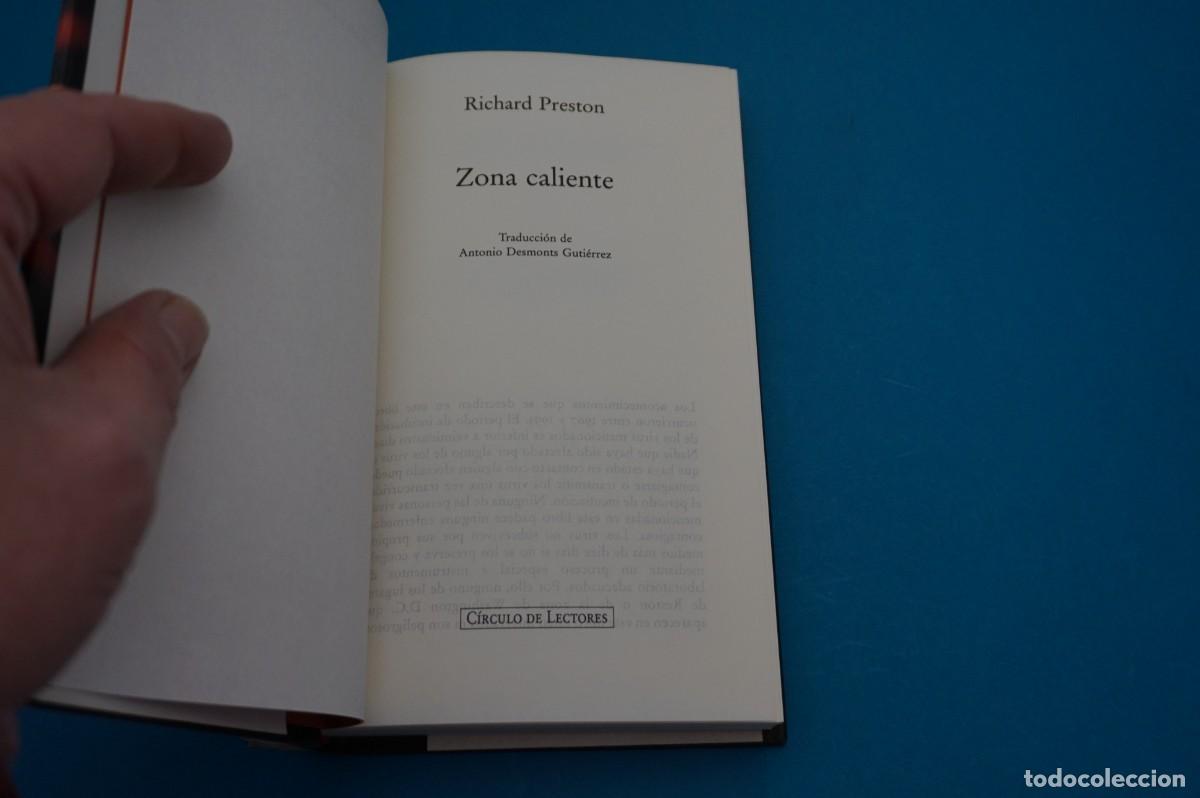 Libros: 3C/ ZONA CALIENTE - RICHARD PRESTON / CIRCULO DE LECTORES - Foto 2