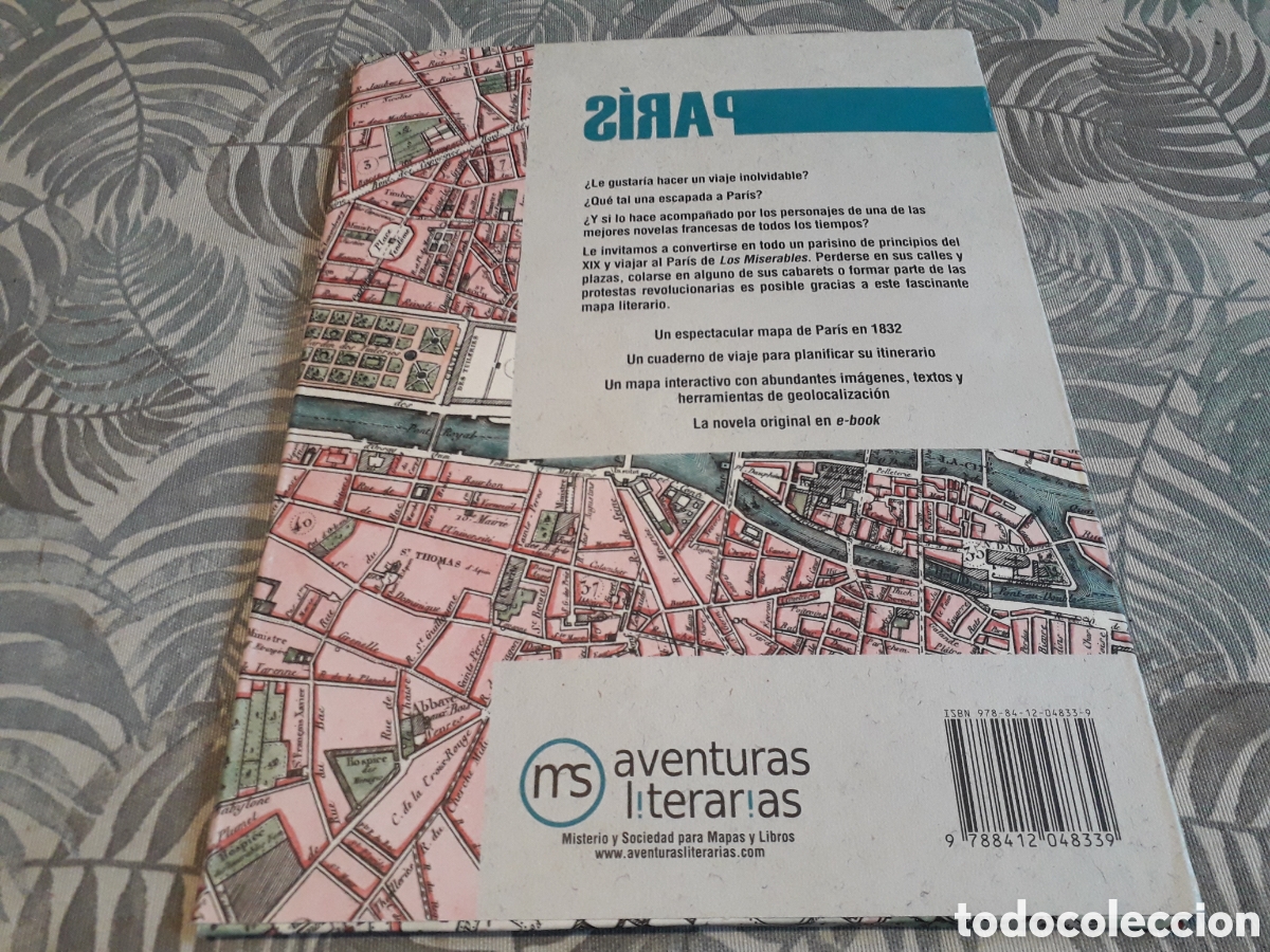 Libros: MAPA LITERARIO 1832, LOS MISERABLES, PARIS, VICTOR HUGO, - Foto 4