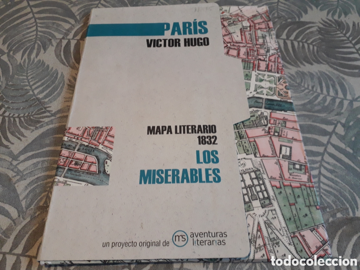Libros: MAPA LITERARIO 1832, LOS MISERABLES, PARIS, VICTOR HUGO, - Foto 1