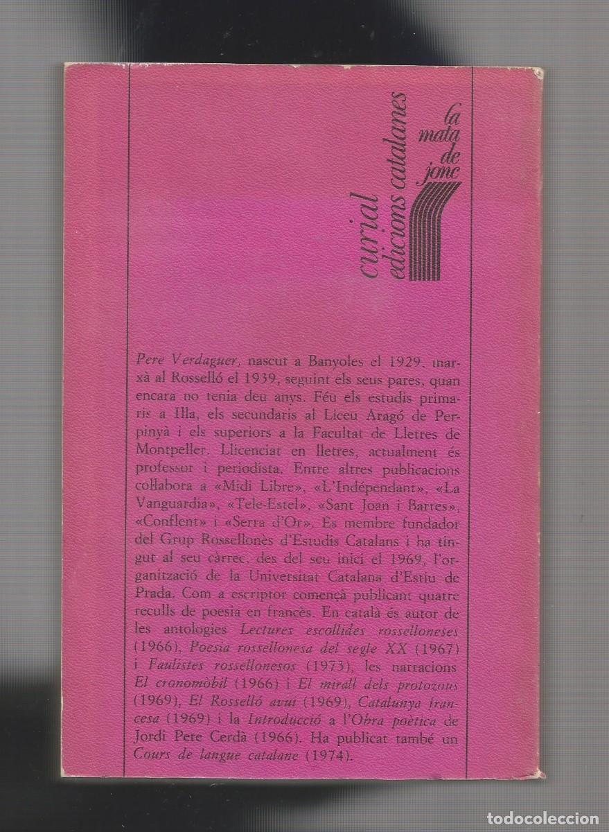 Libros: Defensa del Rosell&oacute; catal&agrave;. - VERDAGUER, Pere: - Foto 2
