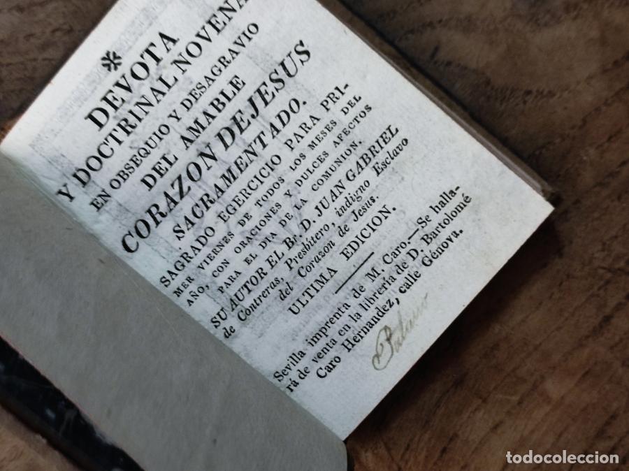 Libros: Devota Y Doctrinal Novena En Obsequio Y Desagravio Del Amable Corazon De Jesus Sacramentado - De Co - Foto 3