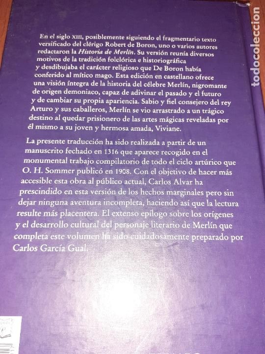 Libros: HISTORIA DE MERLIN � PSICOLOGIA TRANSPERSONAL - ANONIMO - Foto 2