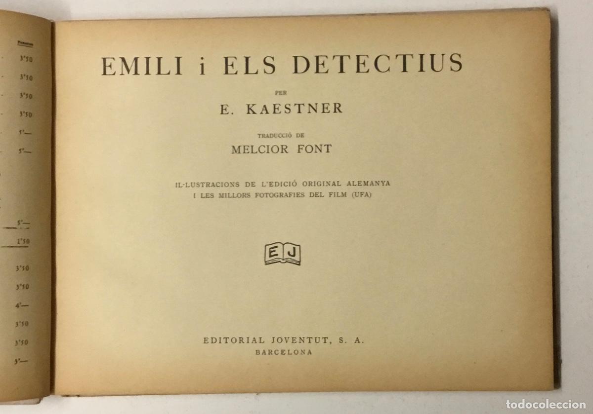 Libros: EMILI I ELS DETECTIUS. - KAESTNER, E. - Foto 3