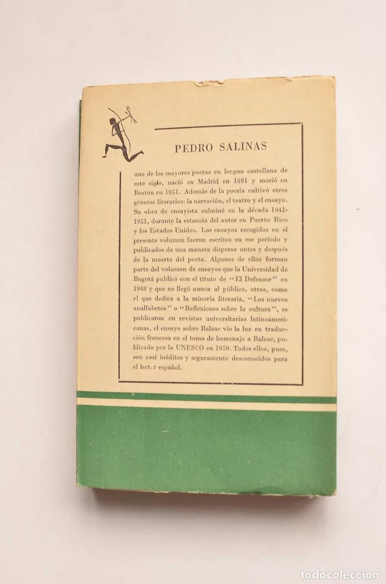 Libros: La responsabilidad del escritor - SALINAS, Pedro - Foto 3
