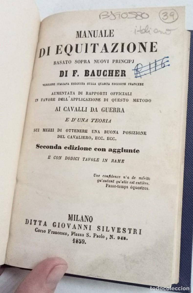 Libros: Equitazione 1859 - Baucher - Foto 3