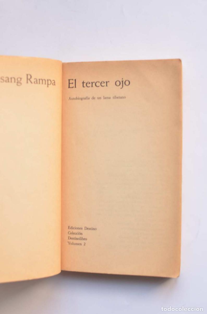 Libros: El tercer ojo - 1LOBSANG RAMPA, T. - Foto 2