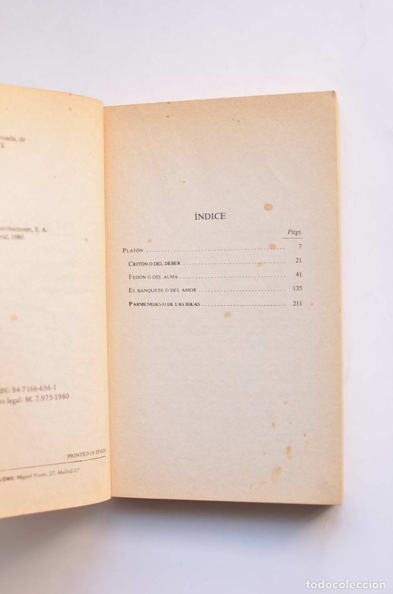 Libros: Di&aacute;logos: Criton - Fedon - El Banquete - Parmenides - PLAT&Oacute;N - Foto 3