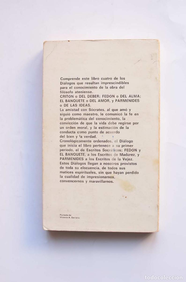 Libros: Di&aacute;logos: Criton - Fedon - El Banquete - Parmenides - PLAT&Oacute;N - Foto 4