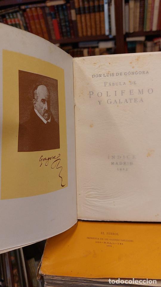 Libros: FABULA DE POLIFEMO Y GALATEA. - G&Oacute;NGORA, Don Luis. - Foto 3