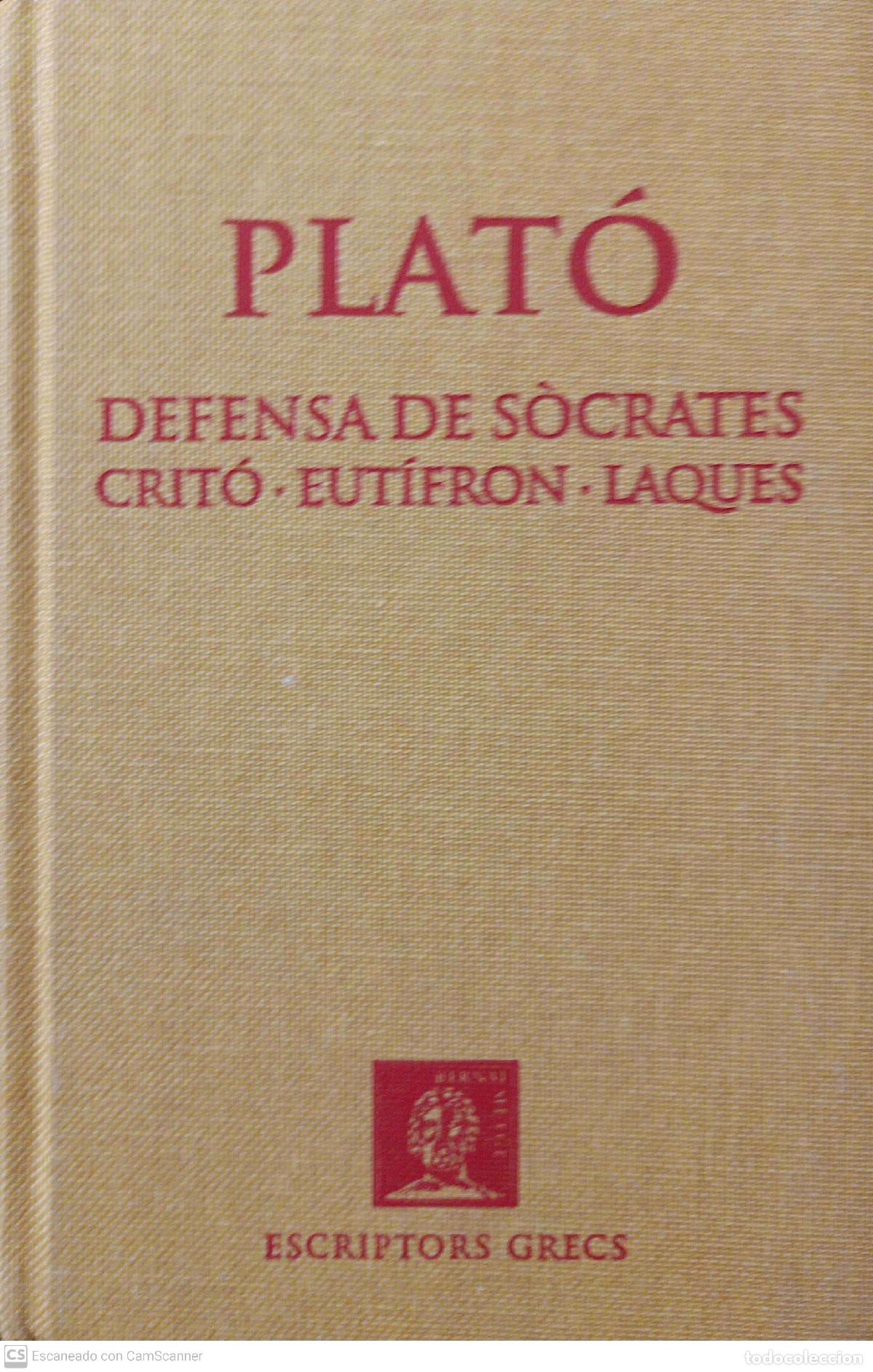 Libros: Defensa de S&ograve;crates. Crit&oacute; Eut&iacute;fron Laques - Plat&oacute; - Foto 1
