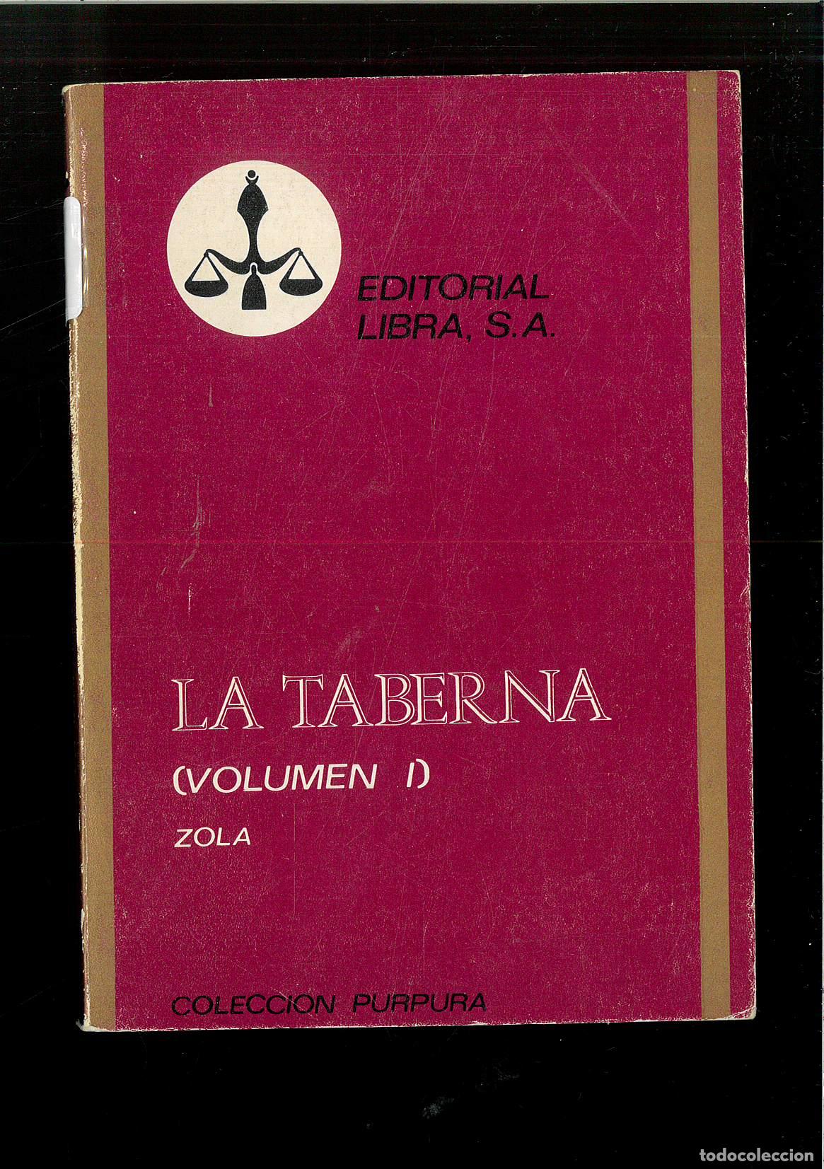 Libros: LA TABERNA TOMO I - ZOLA - Foto 1
