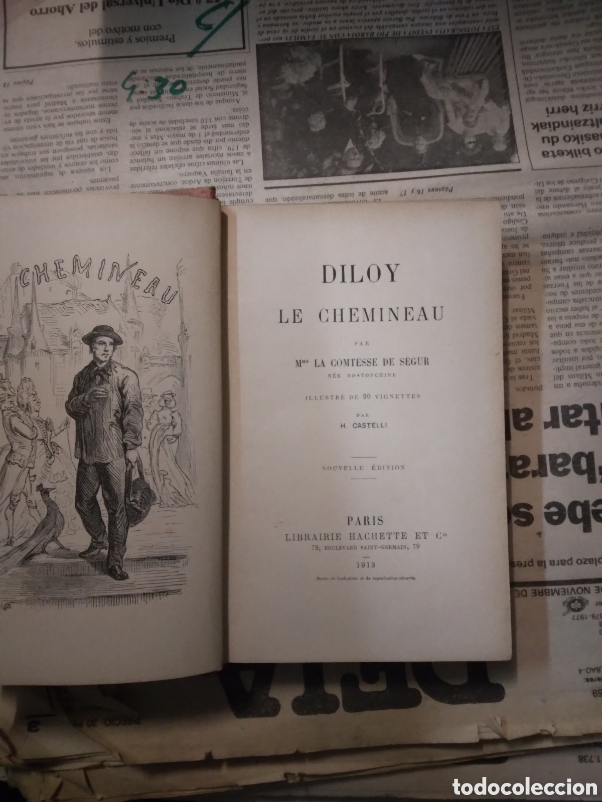 Libros: Diloy, Le chemineau par la comtesse de Segur, 1913 - Foto 2