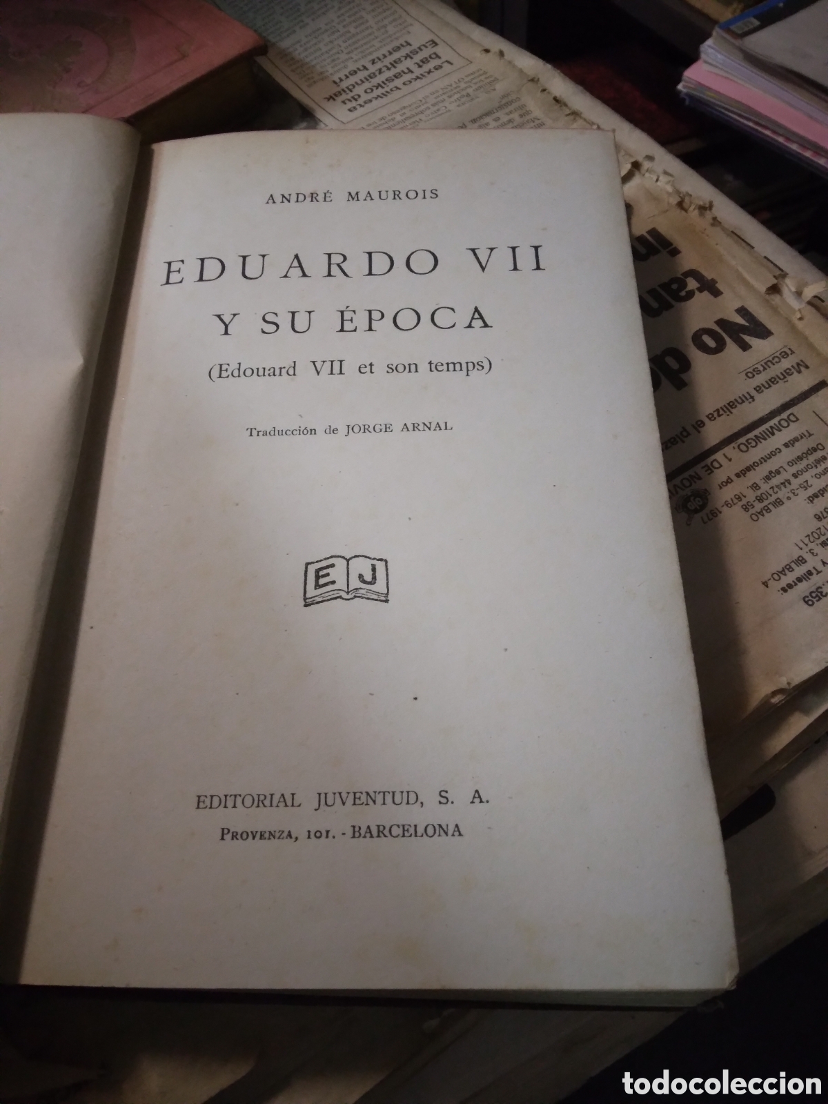 Libros: Andre Maurois, Eduardo VII y su &eacute;poca, Juventud - Foto 3