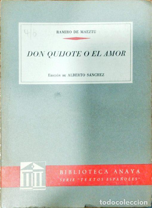 Libros: Don quijote o el amor - DE MAEZTU, RAMIRO - Foto 1