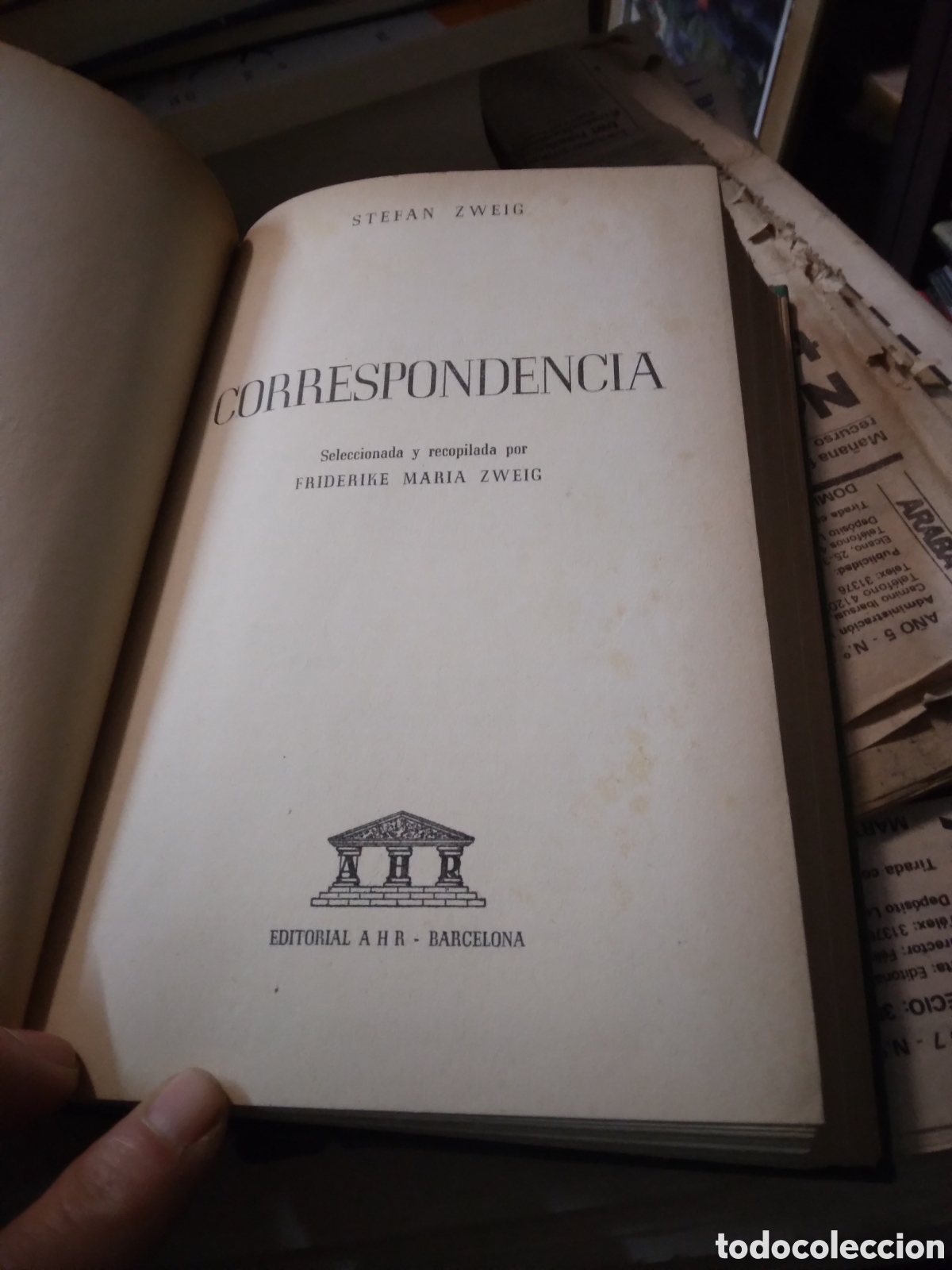 Libros: Stefan Zweig, Correspondencia, AHR - Foto 2